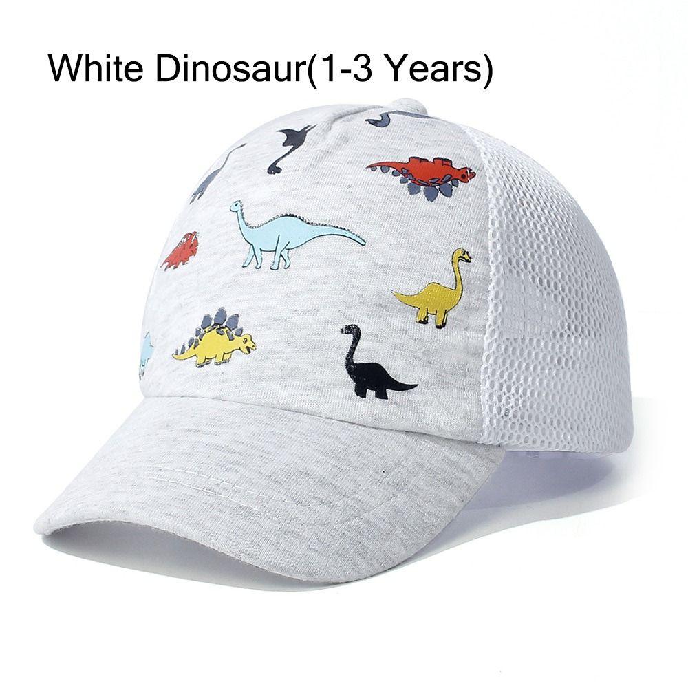 Adjustable Toddler Baseball Hat Dinosaur Printed Mesh Baseball Hat  for Boys Girls