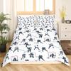 Розовый щенок Комплект постельного белья из трех предметов с 3D цифровой печатью Покрывало