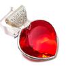 Подарочный кулон из стерлингового серебра 925 пробы с натуральным мозамбикским гранатом 1,85 дюйма y8p22