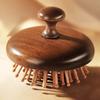 Air Cushion Comb Scalp Therapy Massage Comb Scalp Head Caring Natural Sandalwood Circular Tooth Guasha Scraping Body Massager