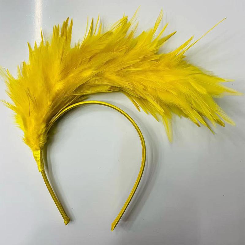 1PC Feather Headband Hair Accessories Performance Jewelry Flapper Headpiece Party Stage Vintage Women
