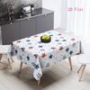 2D Flat 1pc- Patriotic Tablecloth- Rectangular, 100% Polyester Material| Striped Design, Suitable for Home Decoration, Picnics, Holiday Gatherings, an