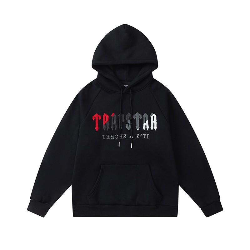 Unisex Streetwear Hoodie Set With Embroidered Letter Design Loose Fit Cotton Pullover Fall Casual Wear