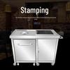 Stainless Steel Food Waste Collection Cart