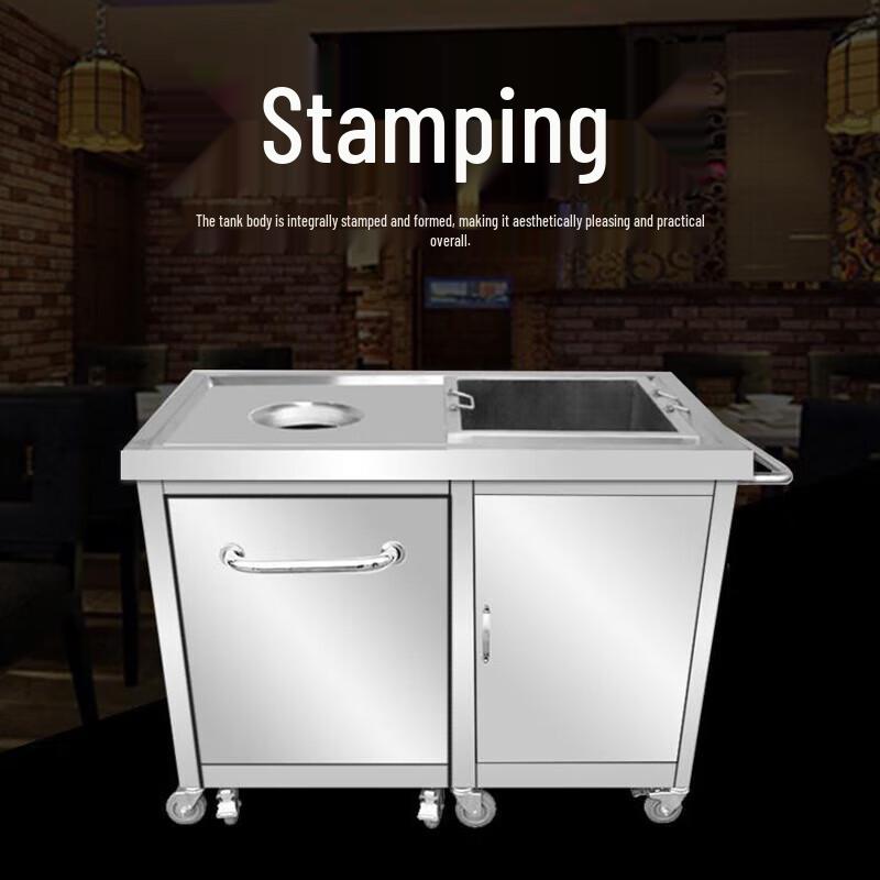 Stainless Steel Food Waste Collection Cart
