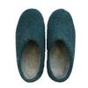 Nepal Warm Room Handmade Wool 0395005600 Slippers, Large, (Nepal) Shoes, Green, Approx. 25.5-26cm, Felt,
