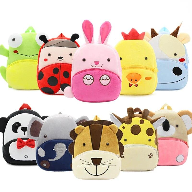 1 Piece Toddler Boy Girl Backpack Cute Cartoon Animal Bee Unicorn Backpack for Little Girl Portablr Outdoor School Backpack