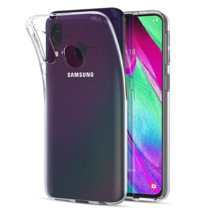 Samsung Galaxy A40 Case - Ultra Thin Soft Silicone Transparent TPU Gel Protection [Phonillico®]
