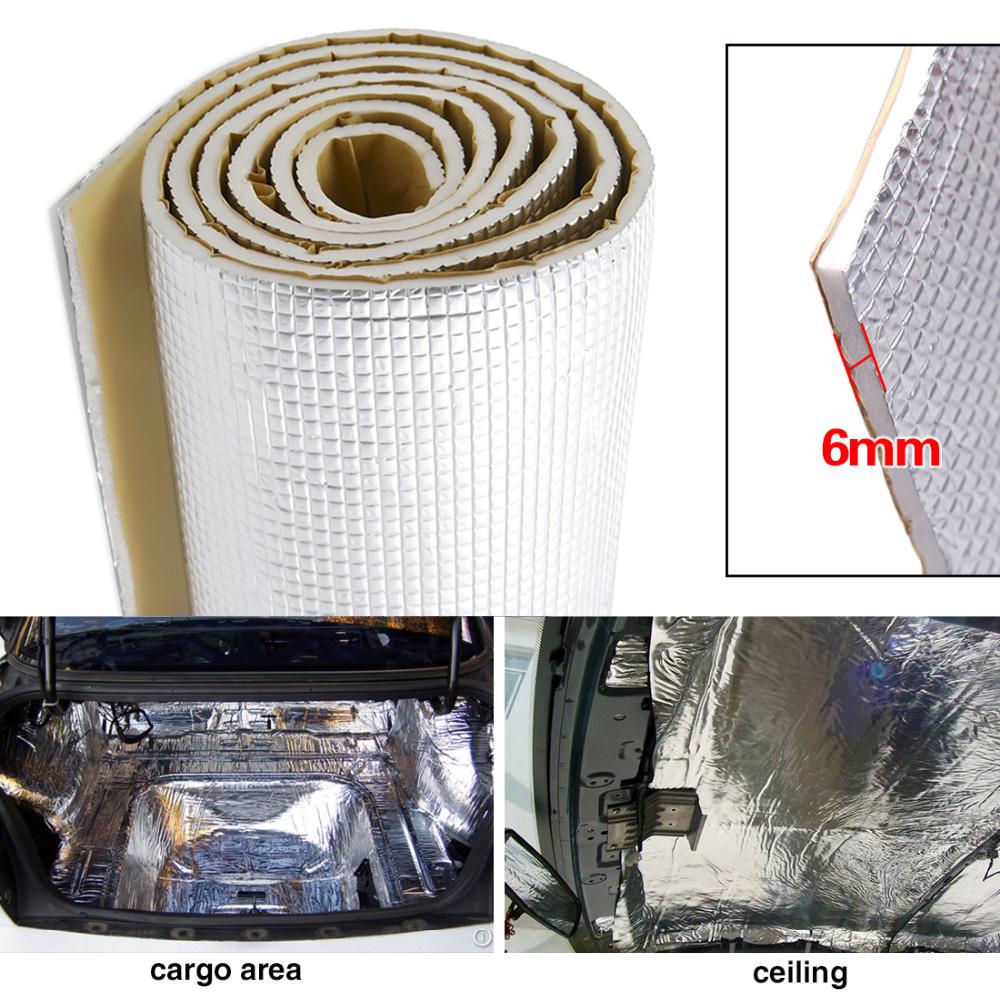 Car Engine Heat Mat Sound-Absorbing Pad Shield Noise Insulation Hood 6mm Thick