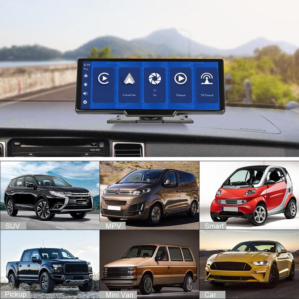 Беспроводной Carplay Android Auto Dash Cam Автомобильный видеорегистратор 9,3-дюймовый монитор-зеркало Mirrorlink Сенсорный экран Встроенный динамик Камера заднего вида