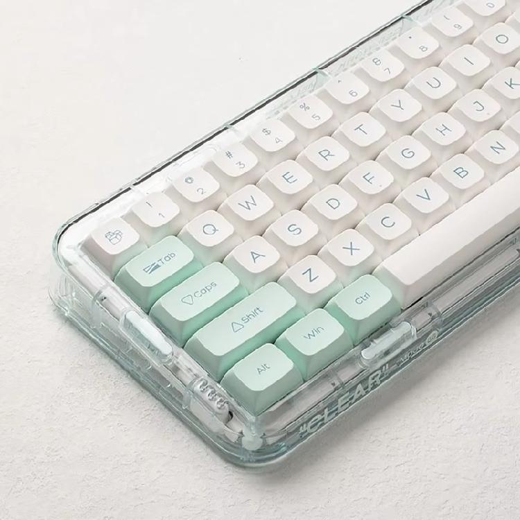 137 шт. колпачков для клавиш XDA PBT с термосублимацией, тема «Ледяная мята», для энтузиастов механических клавиатур