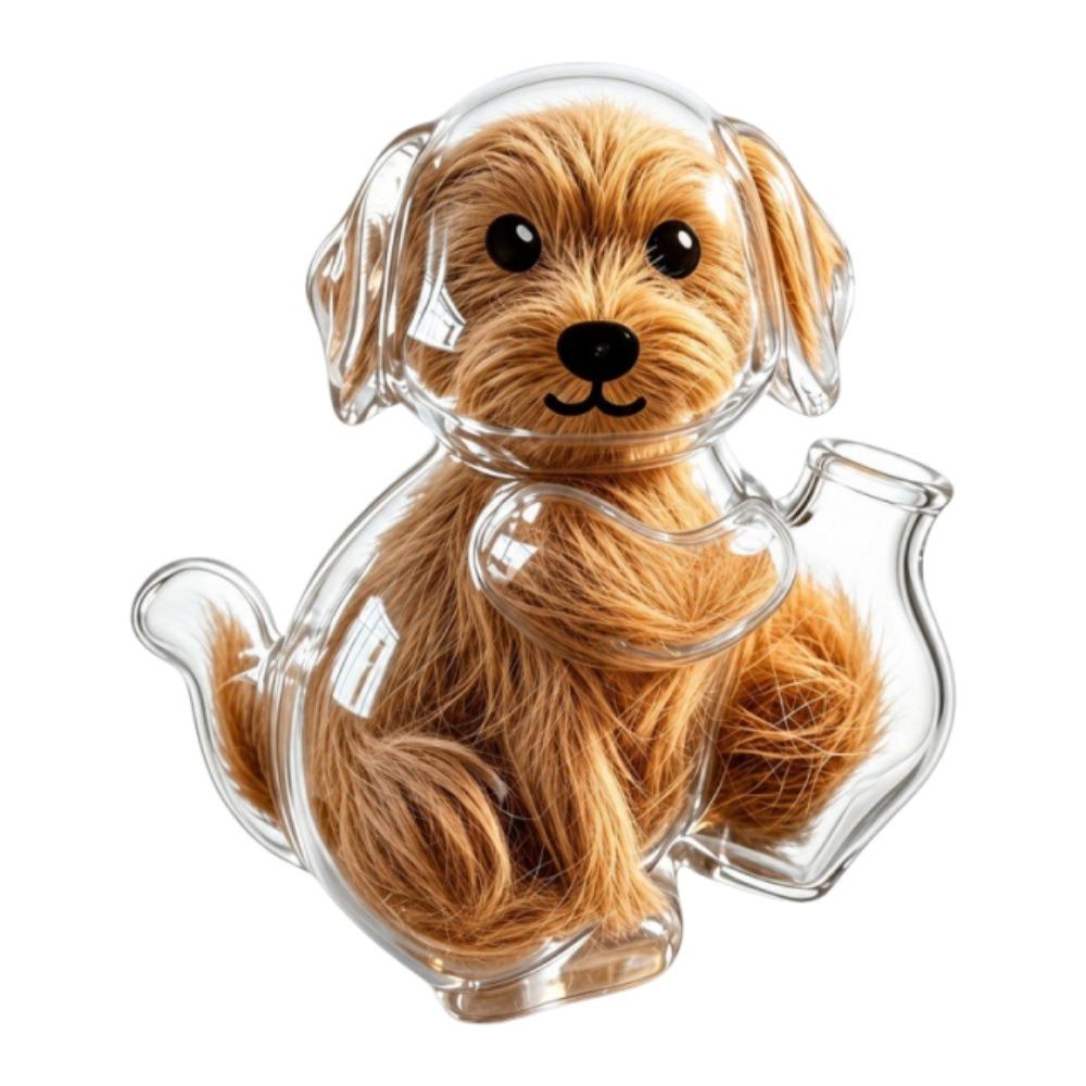 DIY Pet Hair Keepsake Box Transparent Pet Memorial Container  Pet Souvenirs
