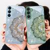 Ароматная Золотая Мандала Для Samsung S26 S22 S8 S9 S10 S20 Ultra S21 Pro S22 Plus S23 FE S24Ultra S25 Edge S24+ Стеклянный Чехол Для Телефона