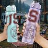 1PC USC University 750ml sports water bottle leakproof straw lid outdoor office home