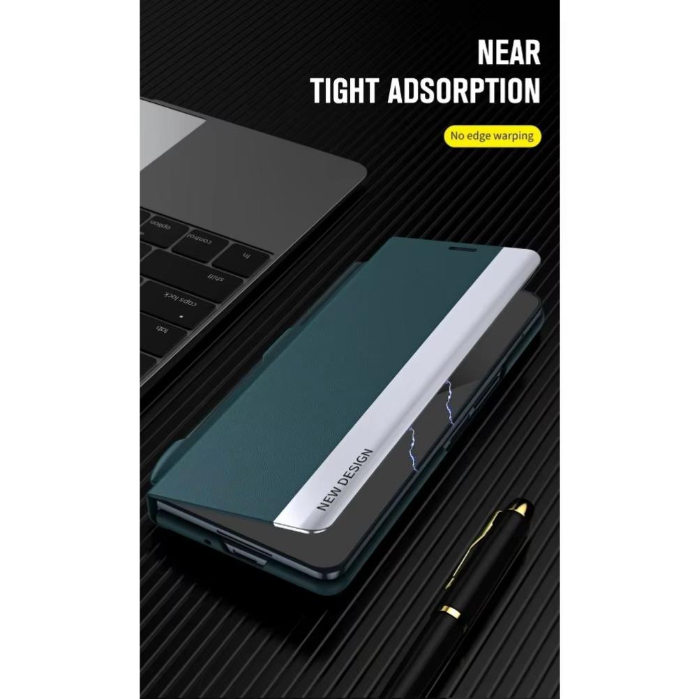 С S Pen для Samsung Galaxy Z Fold 7 6 5 4 3 Защитная крышка Роскошная кожаная подставка Магнитная адсорбция Полная крышка Чехол-кобура для телефона