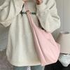 Soft Leather Tote Bag Single-shoulder Underarm Bag School Commuting Crossbody Bag