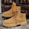 Martin Boots Men's Autumn and Winter British Style High-top Couple's Big Yellow Boots Desert Tooling Retro Short Boots Locomotive Boots