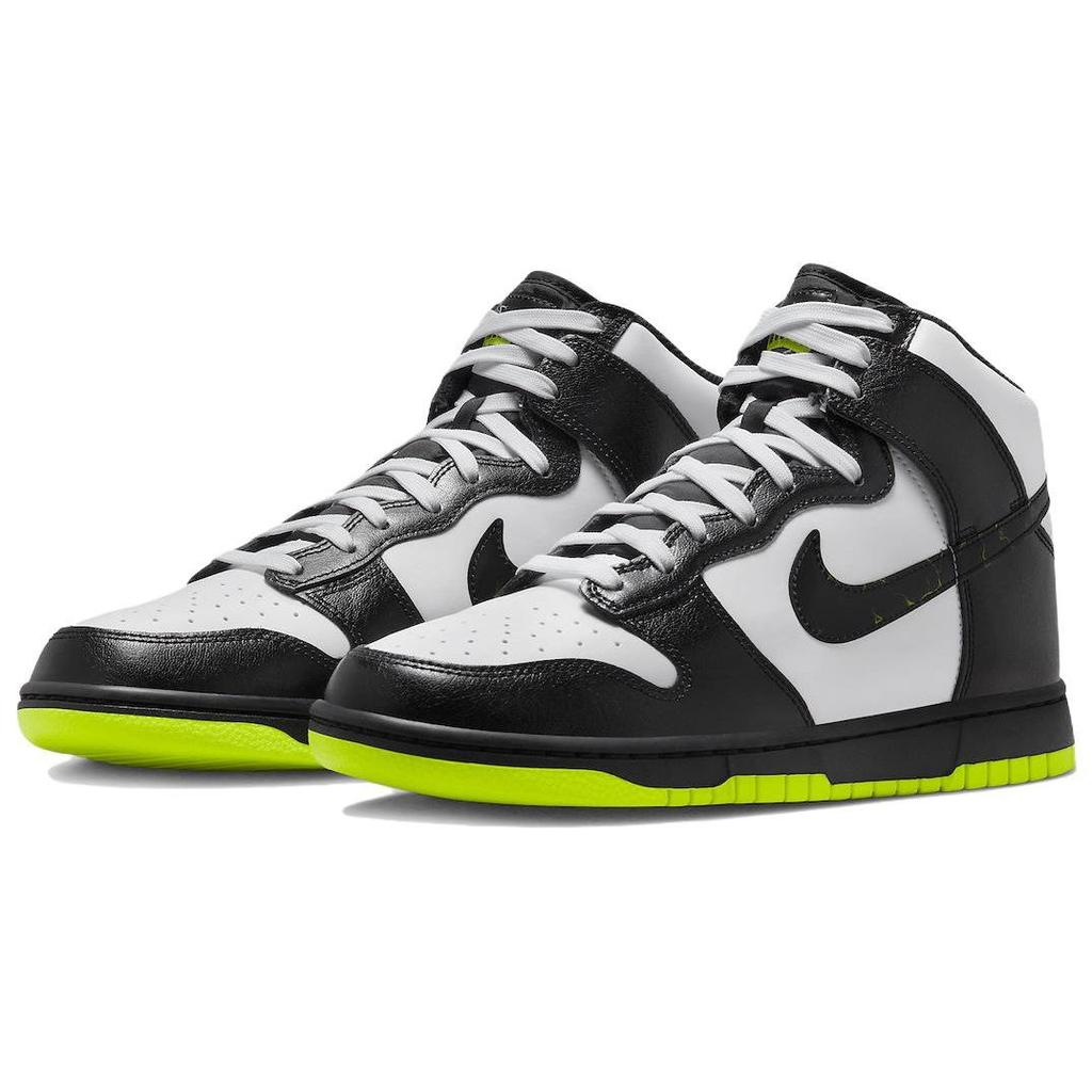 Nike Мужские кроссовки Dunk High Electric Black White Volt FD0732-100