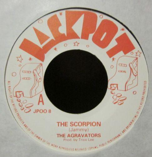 7-дюймовая пластинка AGGROVATORS PRINCE JAMMY AGGROV The Scorpion Channel One Run Away JP008 Jackpot UK Reggae Ska Dub Б/у