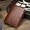 Leather Men's Wallet Rfid Anti-theft Wallet Short First Layer Cowhide Multi-card Men's Wallet Coin Purse