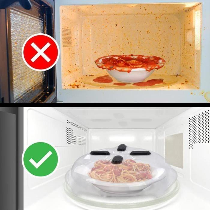 Couvercle alimentaire magnétique flottant anti-éclaboussures pour micro-ondes Couvercle anti-éclaboussures pour micro-ondes