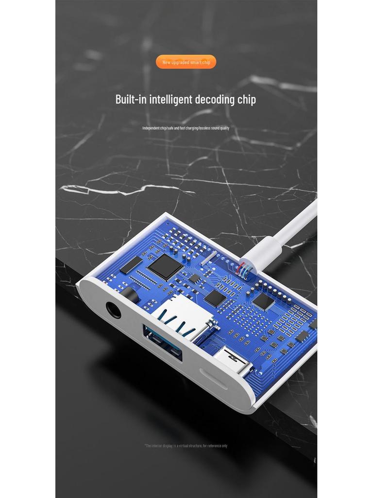 Biaz OTG Adapter: Charge & Play Music Via Lightning, USB, & 3.5mm Audio Converter.