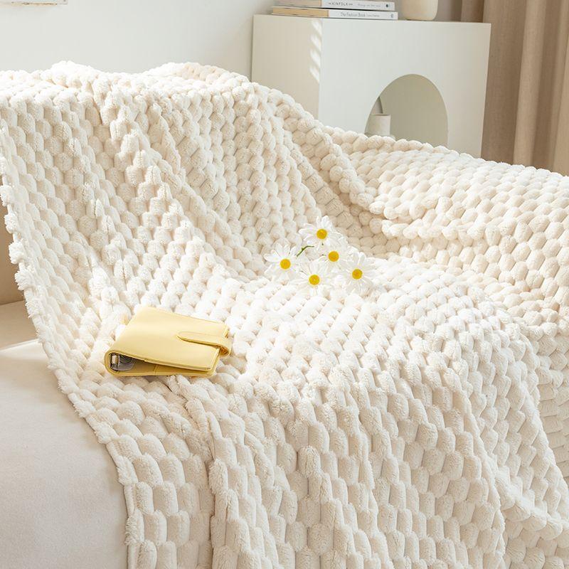 Чехол для дивана с защитой от царапин от кошек, простое полотенце для дивана, зимний плюшевый чехол для дивана, универсальное одеяло для дивана, полное покрытие