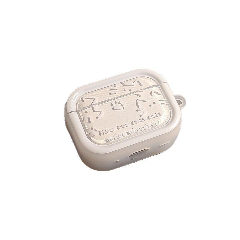[Easily carrying, minimalist cat earphone cover, compatible with AirPods 1 protective case Pro 1 Apple Bluetooth earphone case