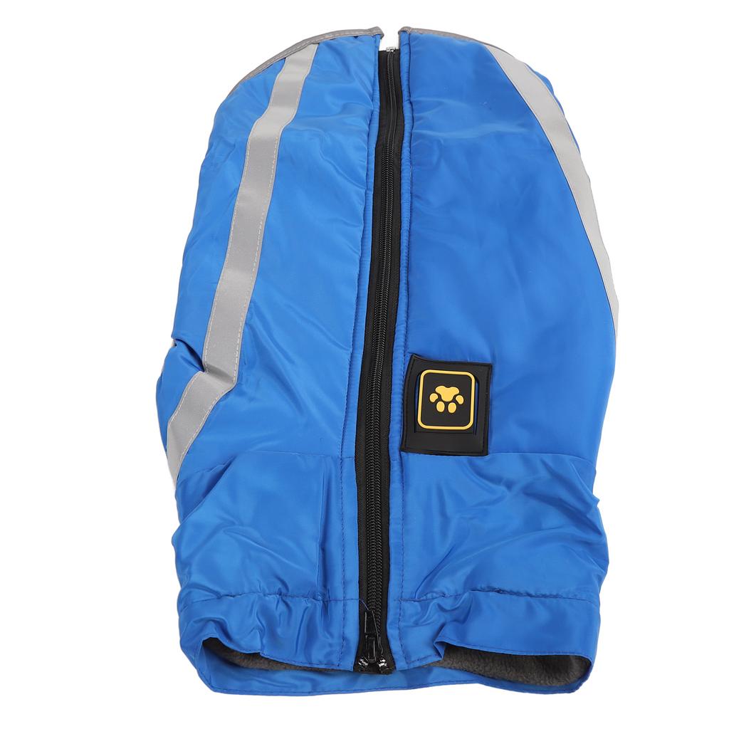 Dog Jacket Polyester Reflective Autumn Winter Warm Comfortable Pet Warm Clothes for Large Dogs