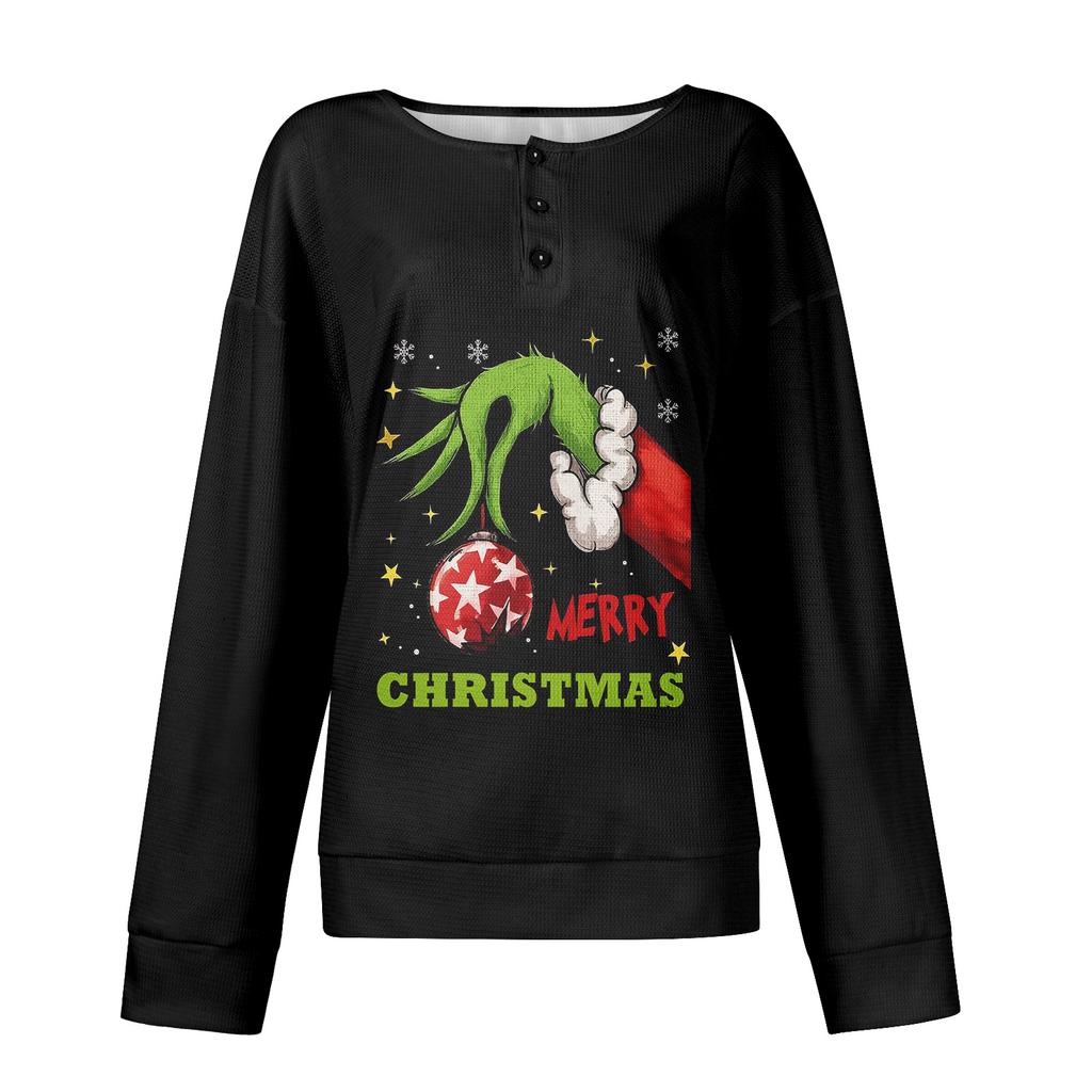 Women's Casual Shirts Long Sleeve Tops Button Up V Neck Loose Knit Fall Favorites For Women