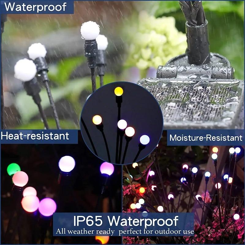 Christmas Decoration Solar Powered Firefly Lights Outdoor Waterproof Vibrant Garden Lights Upgraded for Wedding and Garden