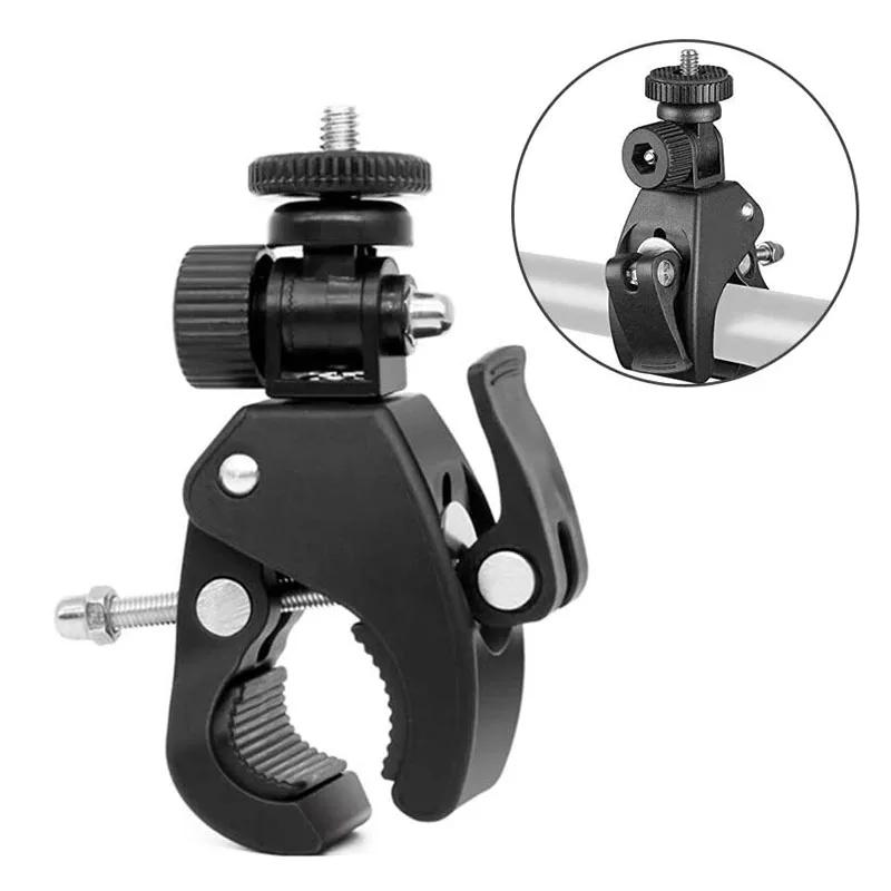 For Gopro Hero 12 11 10 9 8 7 6 5 4 Black Bicycle Motorcycle Handlebar 360 Degree Tripod Mount for YI 4K SJCAM Accessories