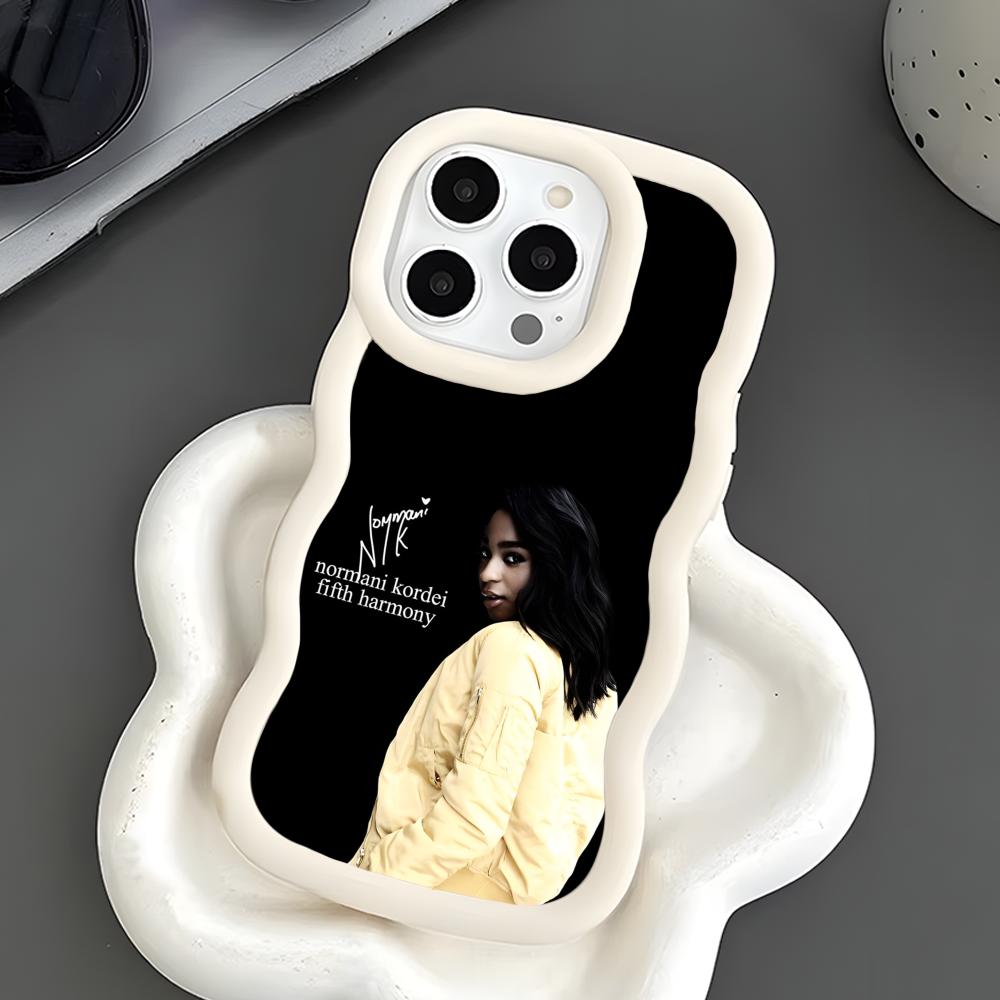 Normani Kordei Wavy Edge TPU Mobile Phone Case for iPhone 17 16 15 14 13 12 11 Air Pro Max Plus Colorful Cover