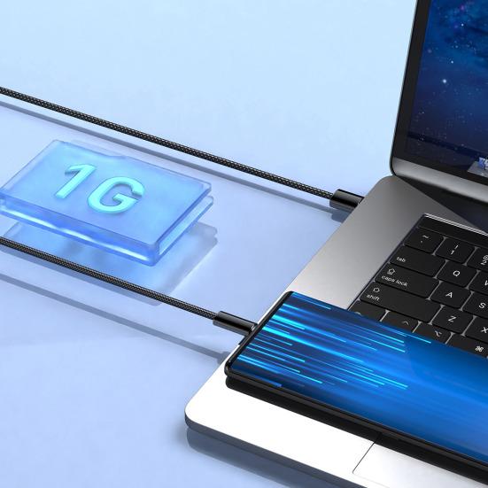 Магнитный кабель для передачи данных, оплетка, USB-кабель C, выдвижной кабель для быстрой зарядки iPhone, ноутбука, автомобильного зарядного устройства для путешествий