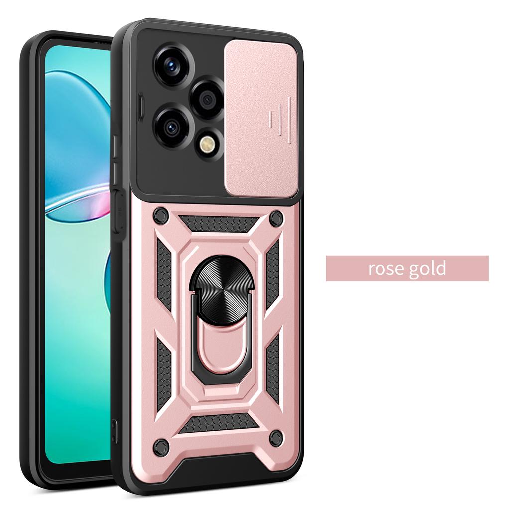 Чехол для Honor 200 lite Чехол для Honor 200 Pro Чехол для Honor 200 Магнитное кольцо-держатель Бронированный чехол для телефона Защита камеры сдвижной задней крышкой