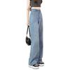 Petite High Waist Wide Leg Jeans - Slimming, Versatile, Floor-Length Korean Style for Women Plus Size