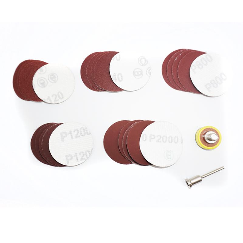 50-100 шт. 1-дюймовые 25-миллиметровые шлифовальные диски, абразивный полировальный диск зернистостью 120-2000, комплект для наждачной бумаги для вращающегося инструмента Dremel, аксессуары