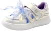 Equal Me Court Stylish and with Elastic and Lace Perfect for Casual and Sports Size Kids' Girls' Sneakers, Cute, Velcro, Straps, Ribbons, School,