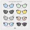 [Что говорят] FASHION OUTDOOR Солнцезащитные очки с поляризационными линзами UV400, золотой мостик, классическая оправа, цветные линзы, модные очки для мужчин и женщин (Черный, Матовый