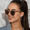 Vintage Women Oval Sunglasses Brand Designer Sun Glasses For Men Uv400 Driving Eyewear Classic Brown Black Eyeglass