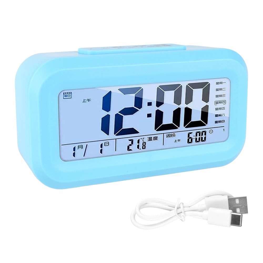 Светодиодные цифровые настольные часы цифровой будильник для офиса простые часы для дома спальни настольные мини электронные часы