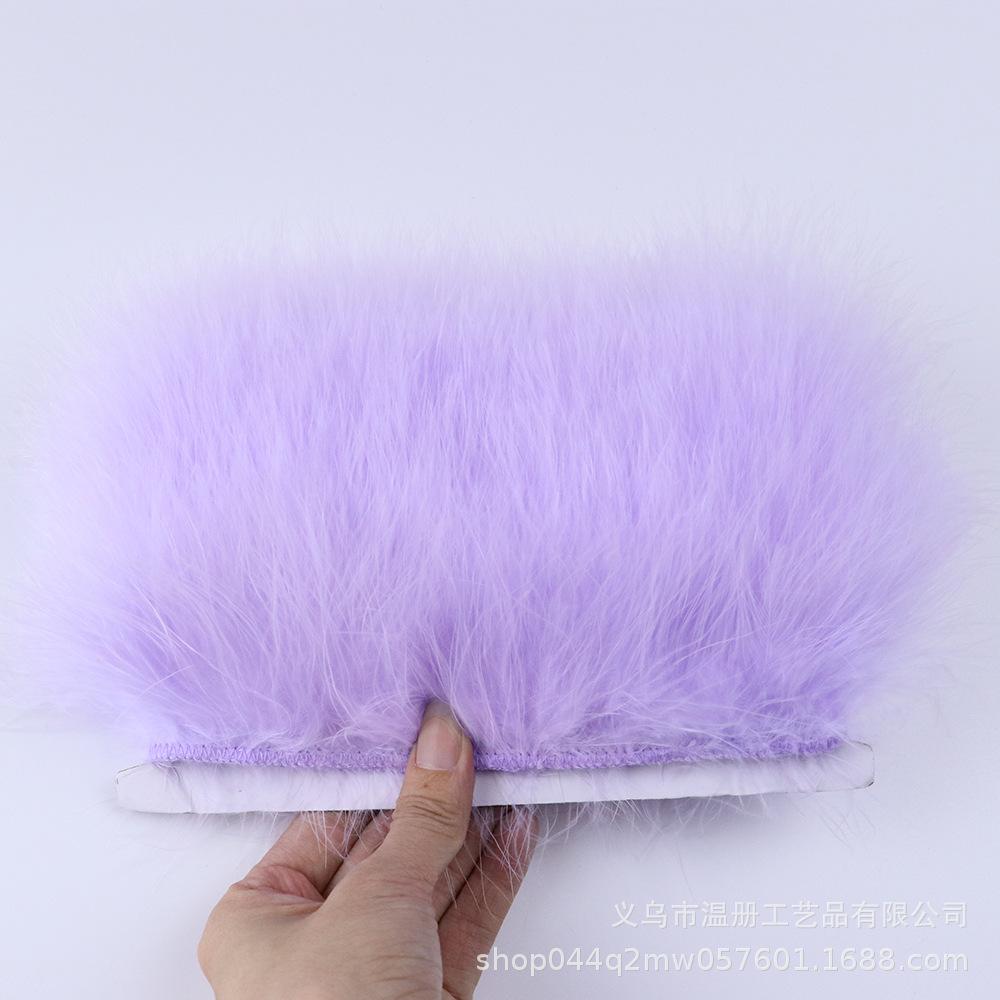 5-7Cm Bone-Cut Full Flannel Edge Stage Clothing Material Turkey Fluff Skirt Barbie Diy