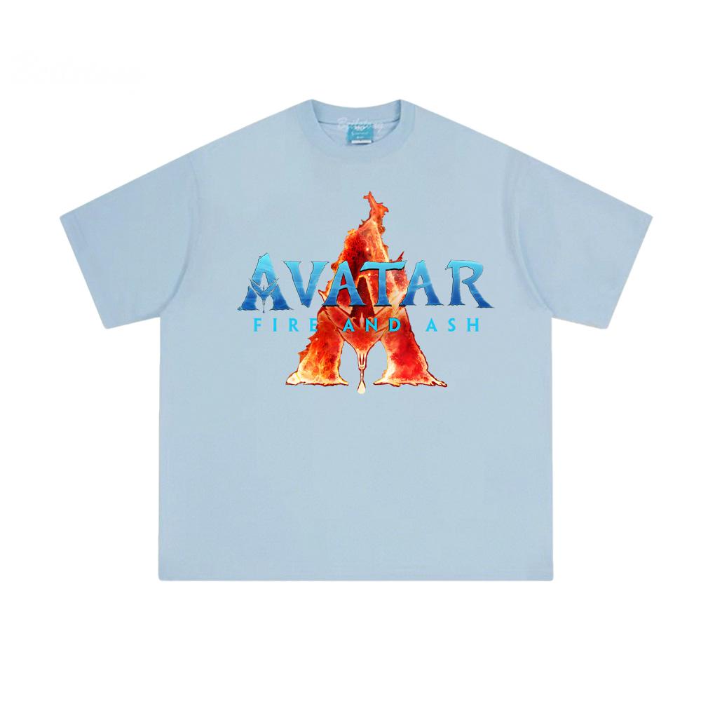Аватар Огонь и Пепел ТОПЫ Высокое Качество Удобные Футболки с Коротким Рукавом Графическая Печать Рукав Летний Хлопок Круглый Вырез Топы Унисекс