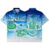 Summer beach shirt, Hawaiian casual vacation style