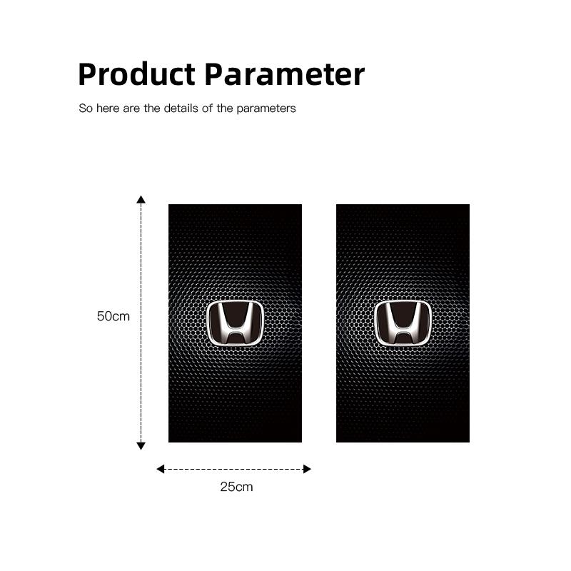 FIQ1 2Pcs Car Stickers B-Pillar Decal Center Column Decoration For Honda Civic Fit Jazz Accord Pilot CRV Odyssey Passport City Shuttl