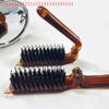 Портативная расческа для волос из щетины кабана с кошачьими ушками, янтарная, складная, дорожная, массажная, инструмент для укладки для женщин, салонный подарок