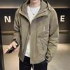 Куртка с капюшоном мужская осенняя новая модная молодежная куртка тонкая осенняя одежда