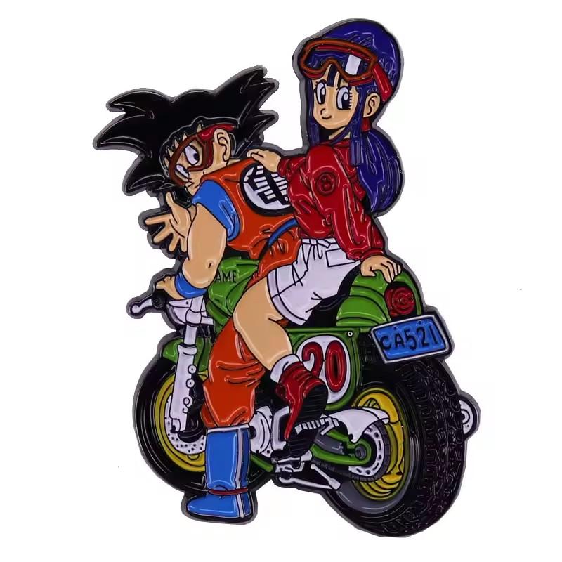 Аниме Dragon Ball Эмалевые значки Милые Гоку Веджета IV Пикколо Брошь Рюкзак Одежда Украшения Металлический значок Аксессуары Подарки