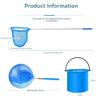 For Tubs Spa Fish Tank Swimming Pools Cleaning Net 10PCS Pool Skimmer Net With Extendable Telescopic Pole
