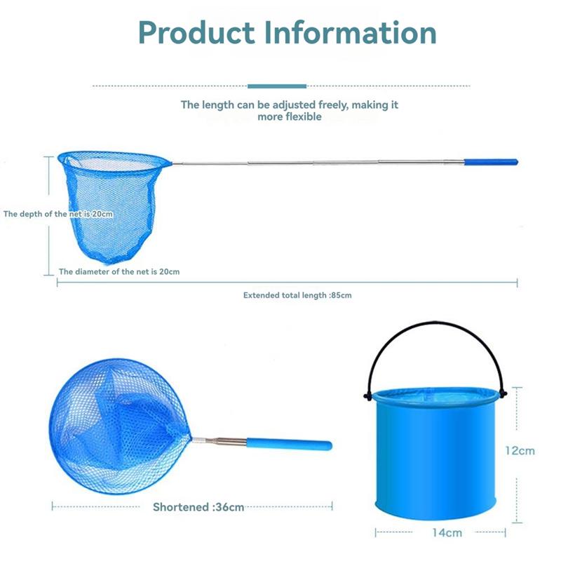 For Tubs Spa Fish Tank Swimming Pools Cleaning Net 10PCS Pool Skimmer Net With Extendable Telescopic Pole